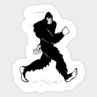 Funny Bigfoot Silhouette Sticker